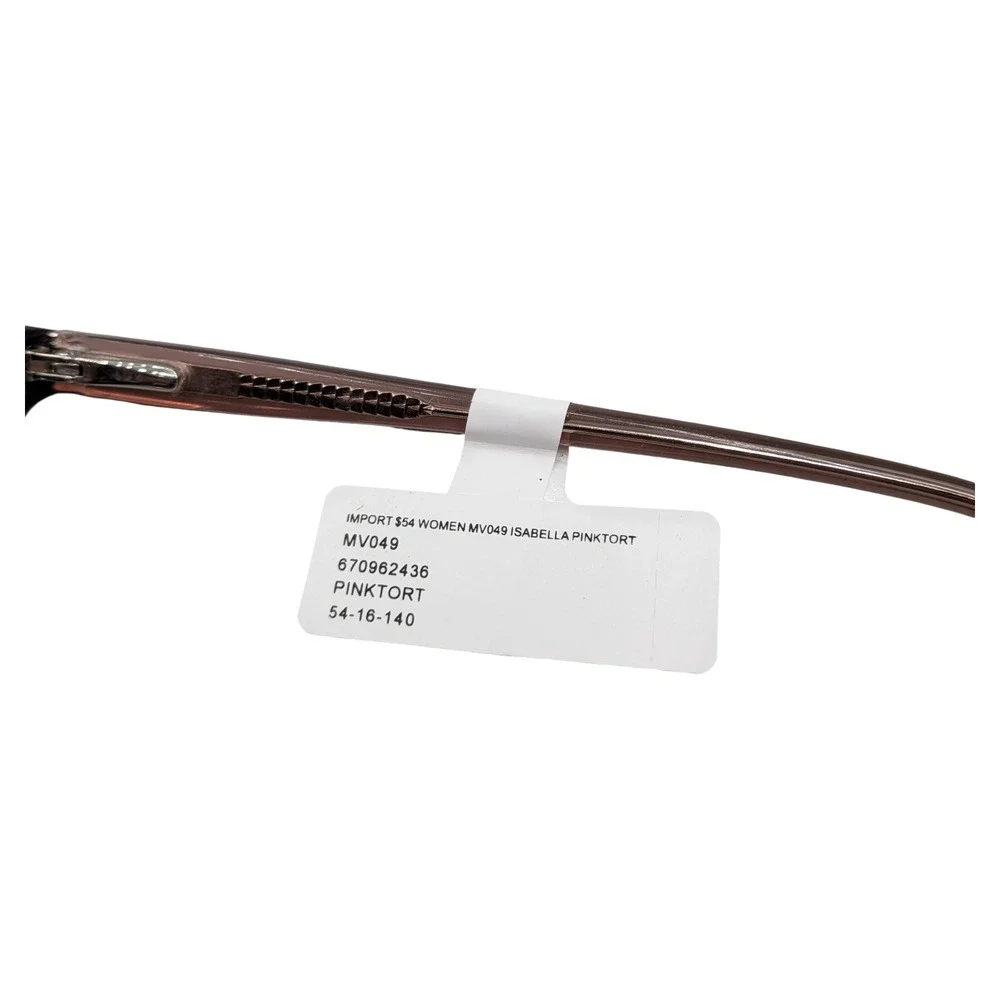 Isabella Pink Tortoise Eyeglasses MV049 PinkTort‎ 54-16-140 New